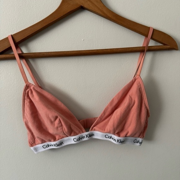 Calvin  Klein peach triangle bra M - Picture 5 of 5